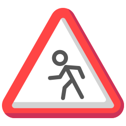 Pedestrian crossing icon