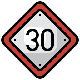 Speed limit icon