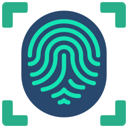 Fingerprint scan icon