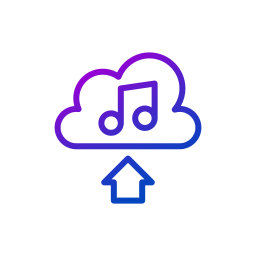 Music upload icon