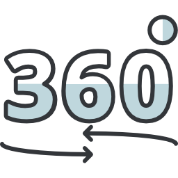 360 degrees icon