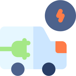 Electric car icon