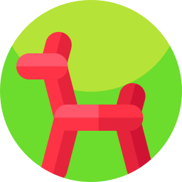 Dog balloon icon