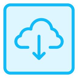 téléchargement en nuage Icône