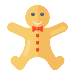 Gingerbread man icon