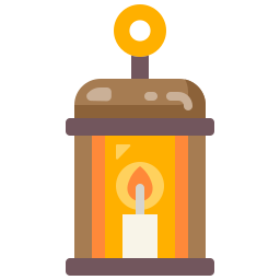 Oil lamp icon