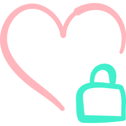 Heart lock icon