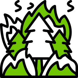 Forest fire icon