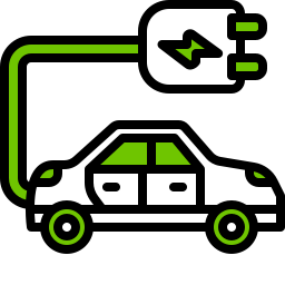 Electric car icon