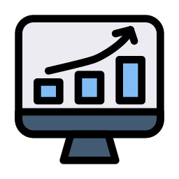 graphique de croissance Icône