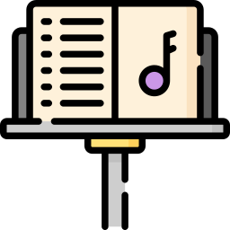 Music stand icon