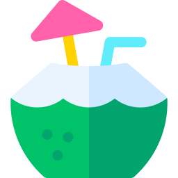 Coconut drink icon