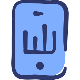 Mobile analytics icon