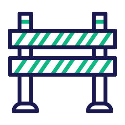 Road block icon