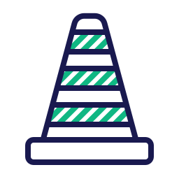 Traffic cone icon