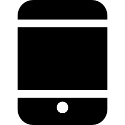 schwarzes symbol des mobilgeräts icon