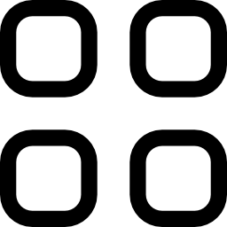 Four rounded squares button icon