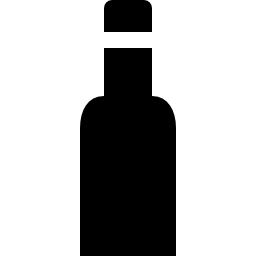 Bottle black container icon