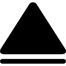 Up arrow black triangle symbol icon