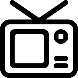 Television outline icon