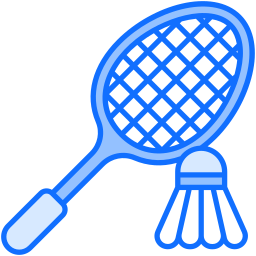 Badminton equipment icon