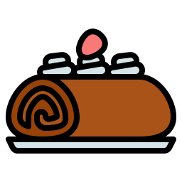 Roll cake icon