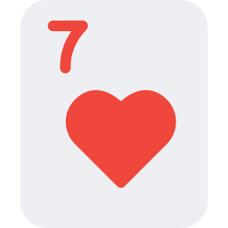 Seven of hearts icon