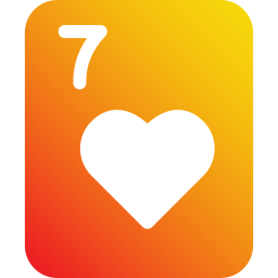 Seven of hearts icon