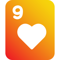 Nine of hearts icon