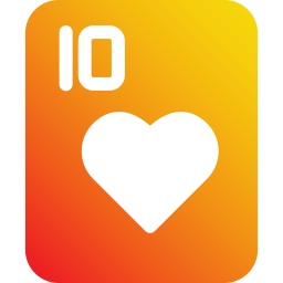 Ten of hearts icon