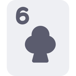 Six of clubs icon