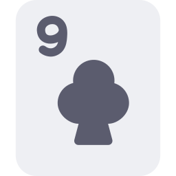 Nine of clubs icon