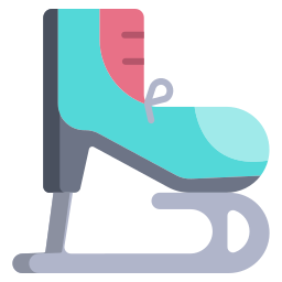 Ice skating shoes icon