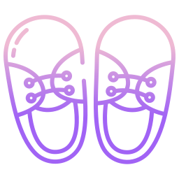 Baby shoe icon