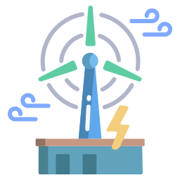 Wind energy icon