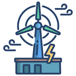 Wind energy icon