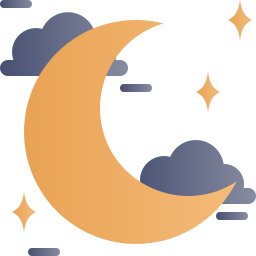 Crescent moon icon