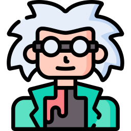 Mad scientist icon