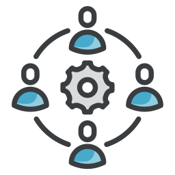 lavoro di squadra icona