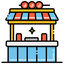 Food stand icon