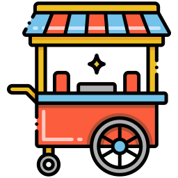 Food stand icon