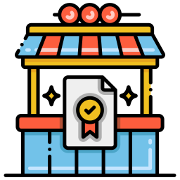 Food stand icon