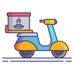 Food delivery icon