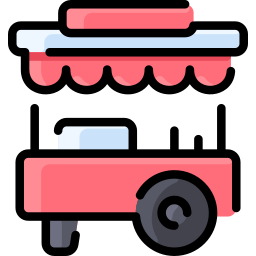 Food cart icon