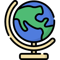 Earth globe icon