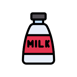 Milk bottle icon