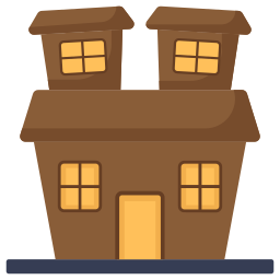 Haunted house icon