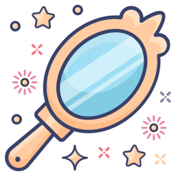 Hand mirror icon