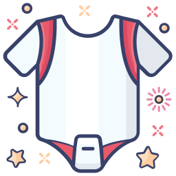 Baby clothes icon