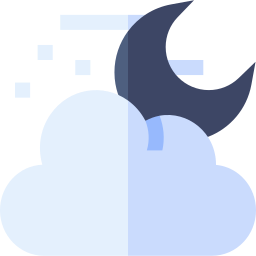 Cloudy night icon